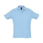 SOL'S Summer II Cotton Piqué Polo Shirt - Sky Blue Size XXL