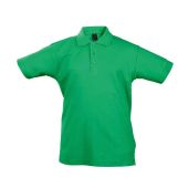 SOL'S Kids Summer II Cotton Piqué Polo Shirt - Kelly Green Size 12yrs