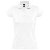 SOL'S Ladies Prescott Cotton Jersey Polo Shirt - White Size XXL