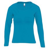 SOL'S Ladies Majestic Long Sleeve T-Shirt - Aqua Size XXL