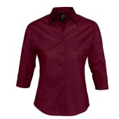 SOL'S Ladies Effect 3/4 Sleeve Fitted Shirt - Burgundy Size XXL