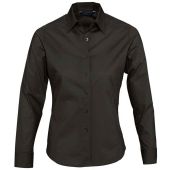 SOL'S Ladies Eden Long Sleeve Fitted Shirt - Black Size XXL