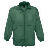 SOL'S Unisex Surf Windbreaker Jacket - Forest Green Size XXL