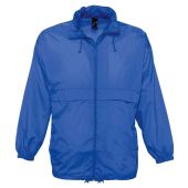 SOL'S Unisex Surf Windbreaker Jacket - Royal Blue Size XXL