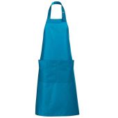 SOL'S Gala Long Bib Apron - Aqua Size ONE