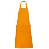 SOL'S Gala Long Bib Apron - Orange Size ONE