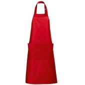 SOL'S Gala Long Bib Apron - Red Size ONE