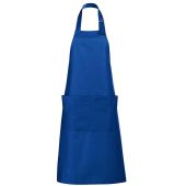 SOL'S Gala Long Bib Apron - Royal Blue Size ONE