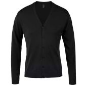 SOL'S Golden Cotton Acrylic V Neck Cardigan - Black Size 3XL