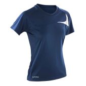 Spiro Ladies Dash Training Shirt - Navy/White Size XL/16