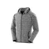 Spiro Ladies Micro Fleece Hoodie - Grey/Black Size XXL