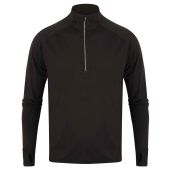 Tombo Long Sleeve Zip Neck Performance Top