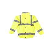 Warrior Memphis Hi-Vis Bomber Jacket - Fluorescent Yellow Size 3XL