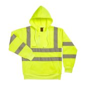 Warrior Hi-Vis Pull On Hoodie - Fluorescent Yellow Size 3XL