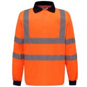 Yoko Hi-Vis Long Sleeve Polo Shirt