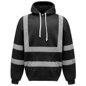 Yoko Hi-Vis Pull Over Hoodie - Black Size 3XL