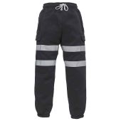 Yoko Hi-Vis Jog Pants - Black Size 3XL