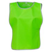 Yoko Hi-Vis Reflective Border Tabard - Lime Green Size L/XL