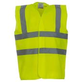 Yoko Hi-Vis Two Band and Braces Waistcoat - Yellow Size 5XL