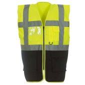 Yoko Executive Waistcoat - Yellow/Black Size S