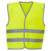 Yoko Kids Hi-Vis Two Band Waistcoat - Yellow Size L