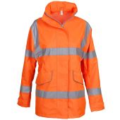 Yoko Ladies Hi-Vis Executive Jacket - Orange Size XXL