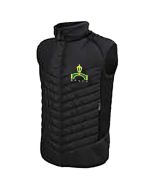 870-35-A Apex Black Bodywarmer c/w BRUFC embroidered club badge & initials